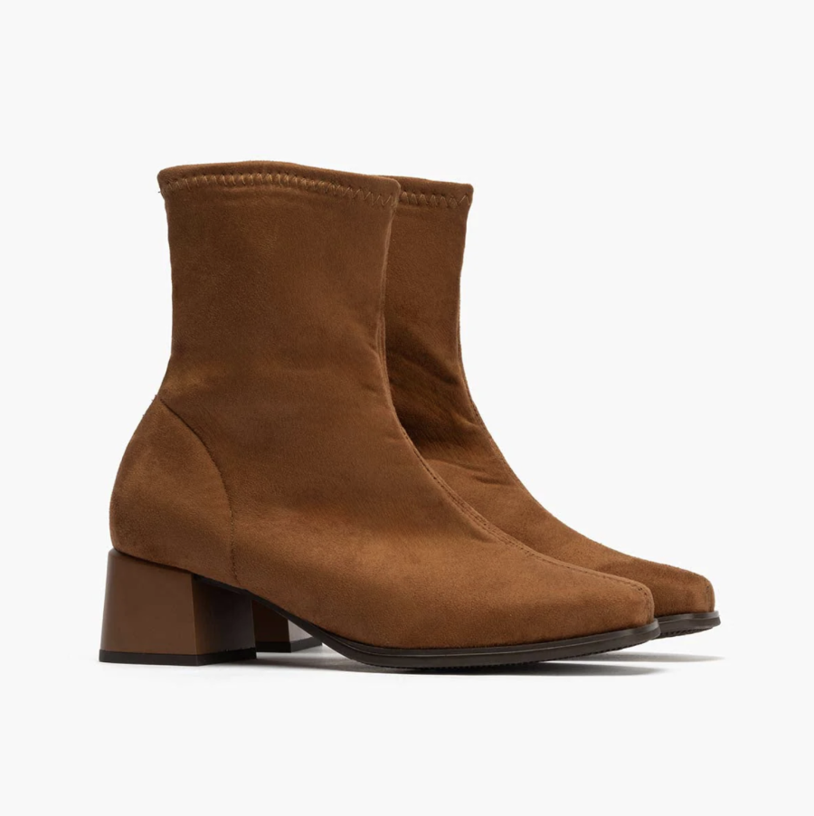 Brown Lycra Boots